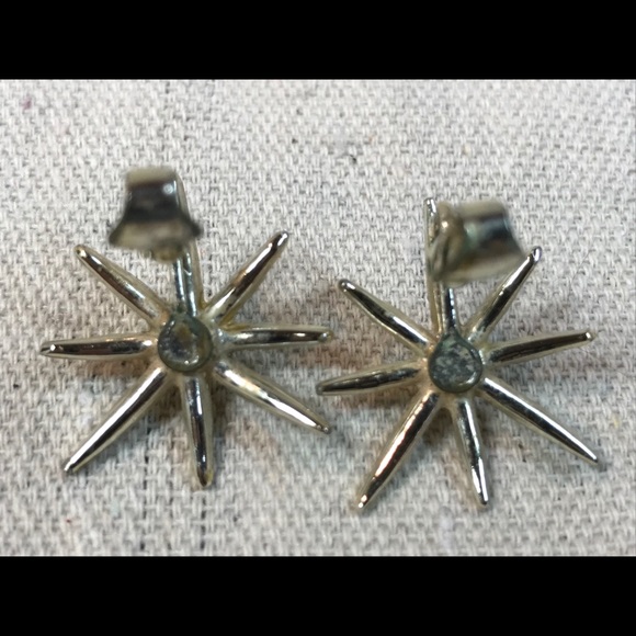 SIGNED Emmons Sunburst Brooch & Earrings Set - Picture 8 of 8